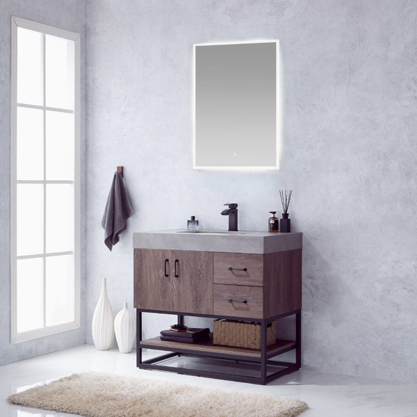 Wade Logan® Annice 36" Single Bathroom Vanity Set with Mirror Wayfair